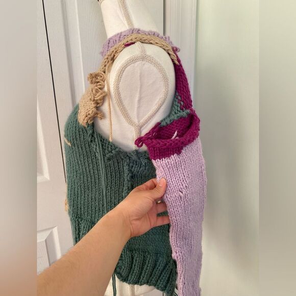 Deconstructed Artisan Handknitted Sweater - Picture 3 of 8